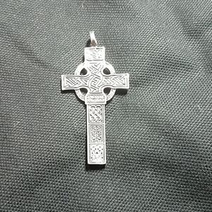 Sterling silver Celtic cross